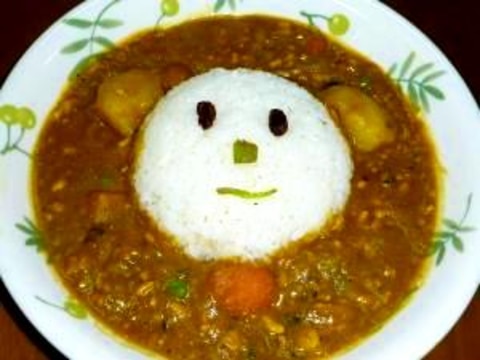 ポトフの残りでカレーライス